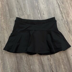 Varsity Black Mini Skirt